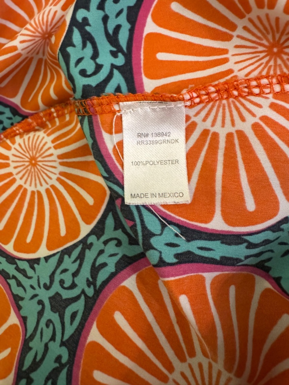 Charming Charlie Citrus Print Halter Dress Size Small - Picture 4 of 5